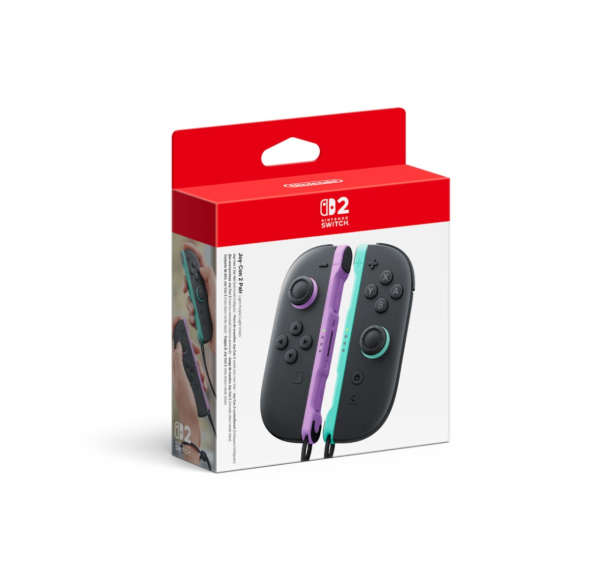 Joy-Con 2 Pair - Light Purple - Light Green - Switch 2